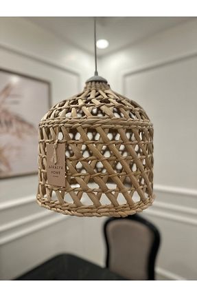 لوستر خاکی حصیر AFRALYAHOME - کد 357258978