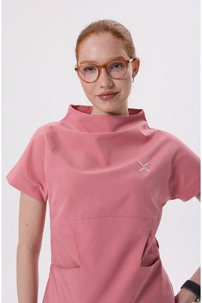 ست بالاتنه و پائین تنه صورتی زنانه پلی استر X Medical Wear - کد 930365312