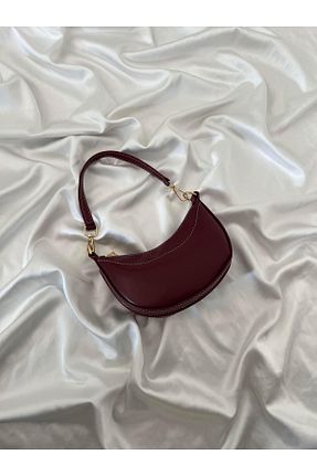 کیف دوشی زرشکی زنانه چرم مصنوعی Mia Collection - کد 930241460