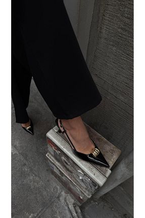 کفش پاشنه بلند کلاسیک مشکی زنانه چرم مصنوعی Eataly Shoes - کد 930246318