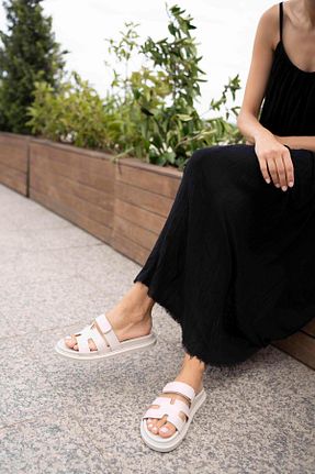 دمپائی بژ زنانه چرم مصنوعی Eataly Shoes - کد 840979133
