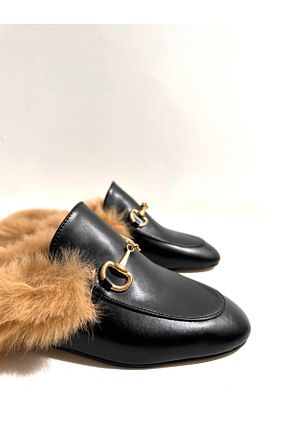 دمپائی مشکی زنانه پاشنه تخت Eataly Shoes - کد 771219927