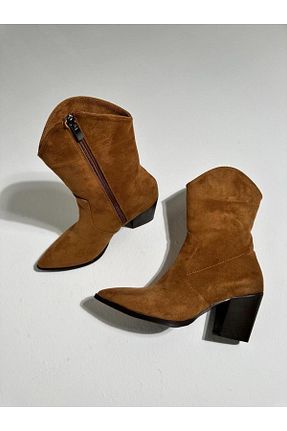 بوت / نیم بوت قهوه ای زنانه جیر Eataly Shoes - کد 799332482