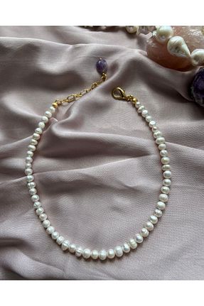 گردنبند مروارید سفید مروارید فرهنگی ŞİFA SHOP - کد 858344959