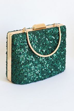 کیف مجلسی سبز زنانه پارچه ای Brillo - کد 930278275