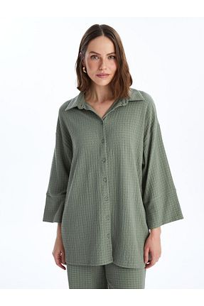 تونیک خاکی زنانه پنبه پلی استر LC Waikiki - کد 930298090