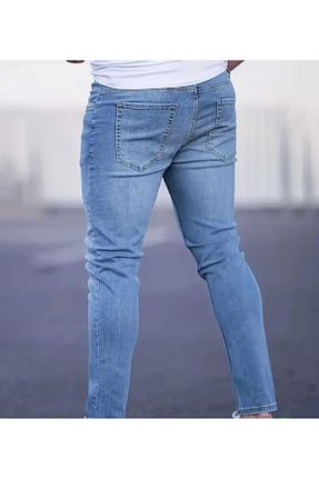 شلوار جین آبی مردانه پاچه لوله تفنگی KDY - کد 930295760
