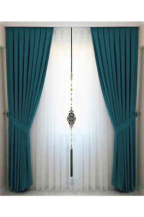 پرده زمینه آبی پلی استر Wowlays Home - کد 67123695