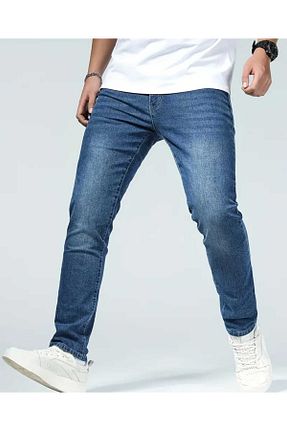 شلوار جین متالیک مردانه پاچه لوله تفنگی KDY - کد 930296320