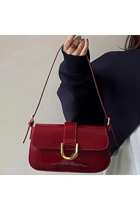 کیف دوشی زرشکی زنانه چرم مصنوعی Lana - کد 930301513