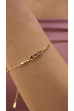 دستبند جواهر طلائی زنانه زیرکن Jerie - کد 930303733