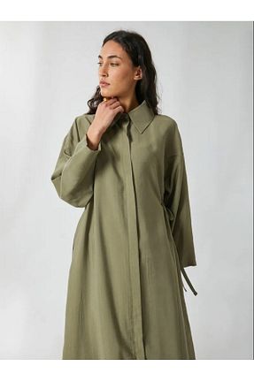ست بالاتنه و پائین تنه حجاب خاکی زنانه رگولار Butik - کد 930349127