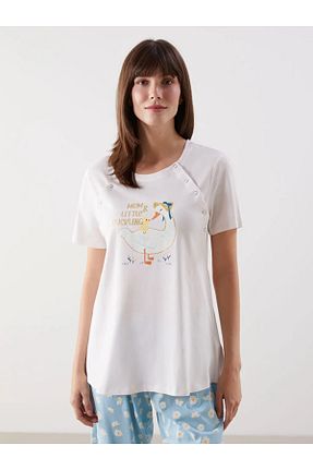 ست لباس راحتی آبی زنانه چاپی LC Waikiki - کد 930303730