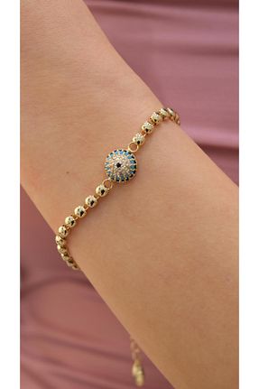 دستبند جواهر طلائی زنانه منجق Jerie - کد 930303006