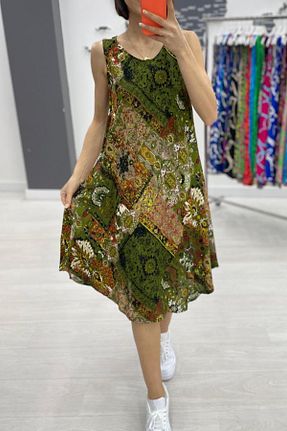 لباس خاکی زنانه بافتنی AYASOFYA OTANTIK - کد 930302223