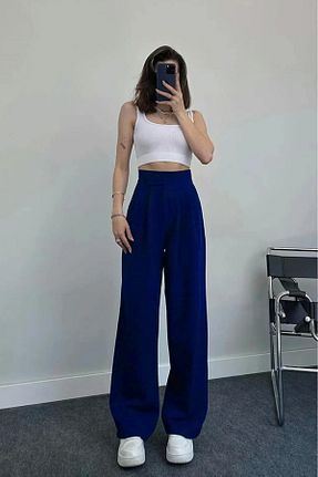 شلوار سرمه ای زنانه پارچه M&N - کد 822389837