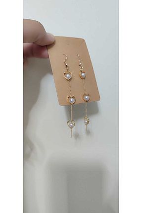 گوشواره جواهر متالیک مروارید Anziano bijuteri - کد 930312255