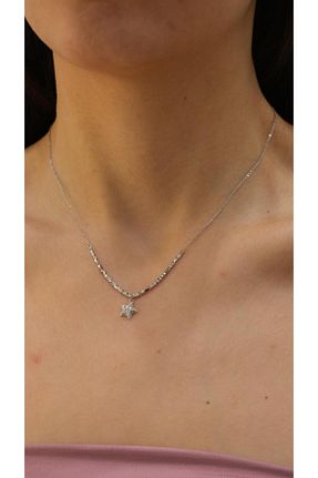 گردنبند جواهر زنانه روکش نقره Jerie - کد 930319165