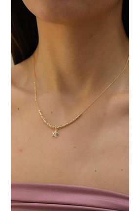 گردنبند جواهر طلائی زنانه روکش طلا Jerie - کد 930319121