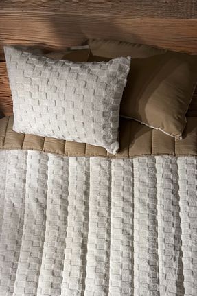 ست لحاف و روکش لحاف و روکش بالش دو نفره بژ 200 x 220 POMELO HOME - کد 930319350