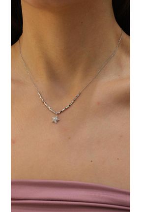 گردنبند جواهر زنانه روکش نقره Jerie - کد 930319165