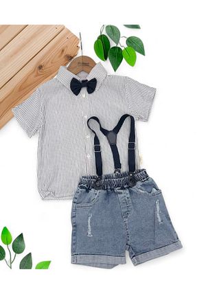 ست بالاتنه و پائین تنه رنگی بچه گانه بافتنی Ege Bebek - کد 930465305