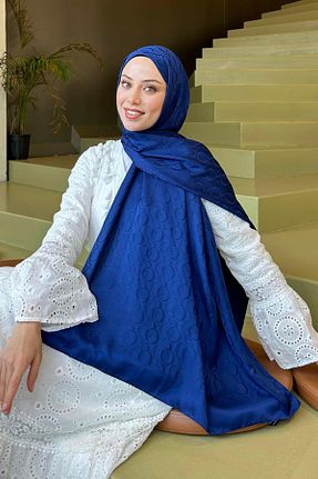 شال سرمه ای زنانه lamelif - کد 930343877