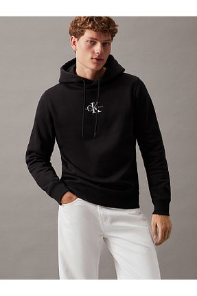 سوئیشرت مشکی مردانه ساده Calvin Klein - کد 930464458