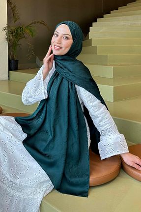 شال سبز زنانه lamelif - کد 930343897