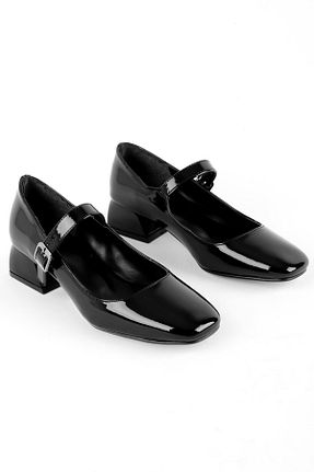 کفش پاشنه بلند کلاسیک مشکی زنانه چرم لاکی LAL SHOES & BAGS - کد 865005716