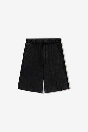 شلوارک و برمودا طوسی مردانه اسلیم Bershka - کد 938643072
