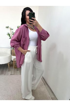شلوار سفید زنانه پاچه کش دار PatutA ButiK - کد 930361657