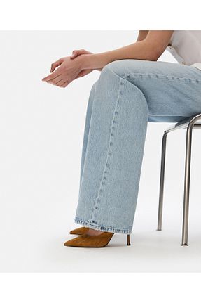 کفش پاشنه بلند کلاسیک قهوه ای زنانه چرم مصنوعی İpekyol - کد 930359883