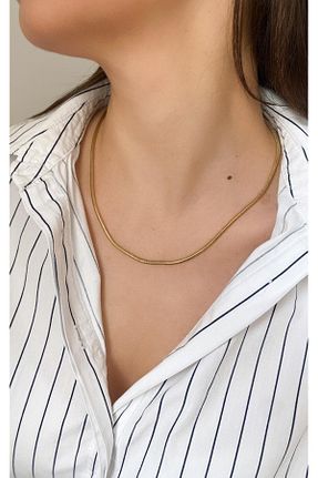 گردنبند استیل ( فولاد ) طلائی زنانه استیل (فولاد) Sacha Accessories - کد 930034825