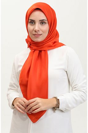 روسری نارنجی 100 x 100 sefamerve - کد 849938279