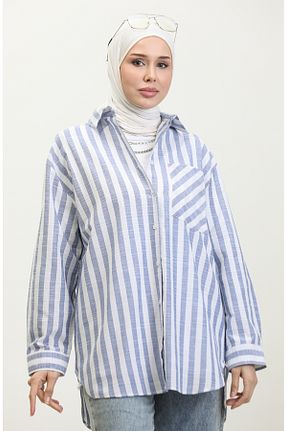 پیراهن حجاب سرمه ای زنانه Relaxed sefamerve - کد 833376049