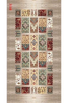 فرش بژ زیره ضد لغزش df home - کد 817294680