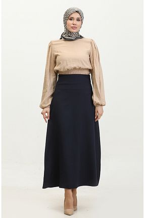 دامن حجاب سرمه ای زنانه Balık sefamerve - کد 833376106