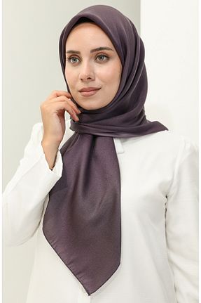 روسری بنفش پلی استر sefamerve - کد 846174614