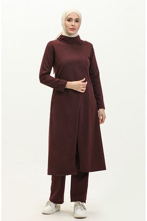 ست بالاتنه و پائین تنه حجاب بنفش زنانه Relaxed sefamerve - کد 836068755
