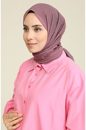 روسری صورتی پنبه پلی استر sefamerve - کد 848428262