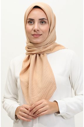 روسری بژ 90 x 90 sefamerve - کد 837976575