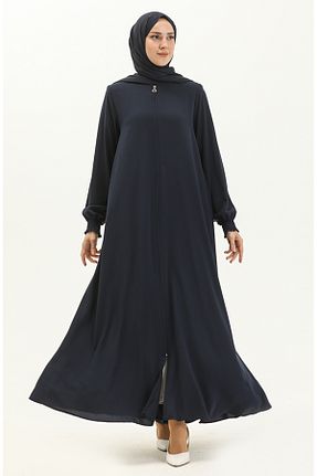 کلاه و ابایا سرمه ای زنانه بافتنی sefamerve - کد 833375822