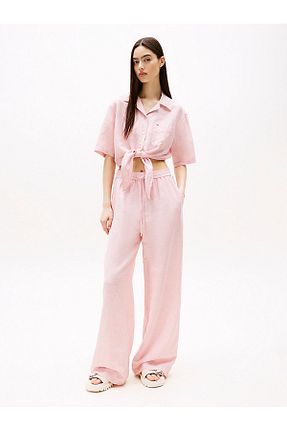 شلوار صورتی زنانه بافتنی Tommy Hilfiger - کد 930224587