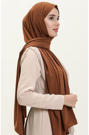 روسری قهوه ای 70 * 180 sefamerve - کد 841205360