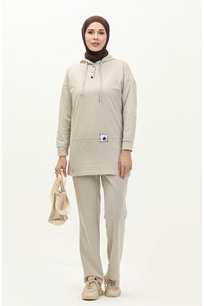 شلوار کرمگن بژ زنانه رگولار sefamerve - کد 836136264