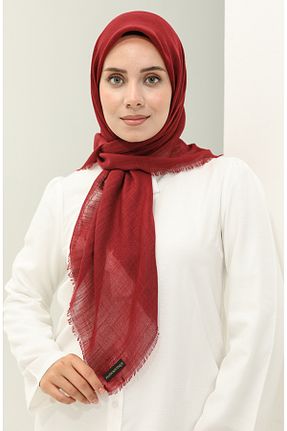 روسری زرشکی پنبه ای sefamerve - کد 837976043