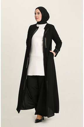 کلاه و ابایا مشکی زنانه بافتنی sefamerve - کد 833375940