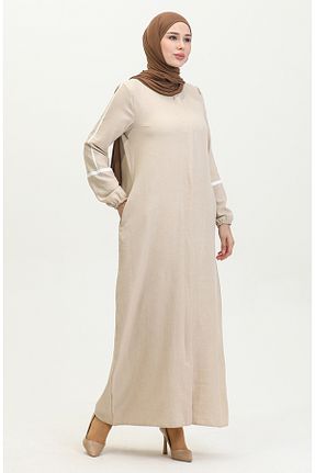 کلاه و ابایا بژ زنانه پلی استر sefamerve - کد 836069052