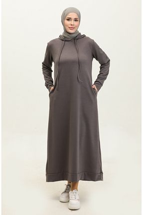 لباس حجاب طوسی زنانه رگولار sefamerve - کد 833375260